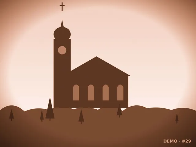 Computererzeugtes Platzhalterbild: Kirche mit Zwiebelturm