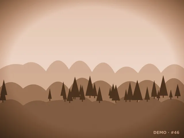 Computererzeugtes Platzhalterbild: Hügel und Wald