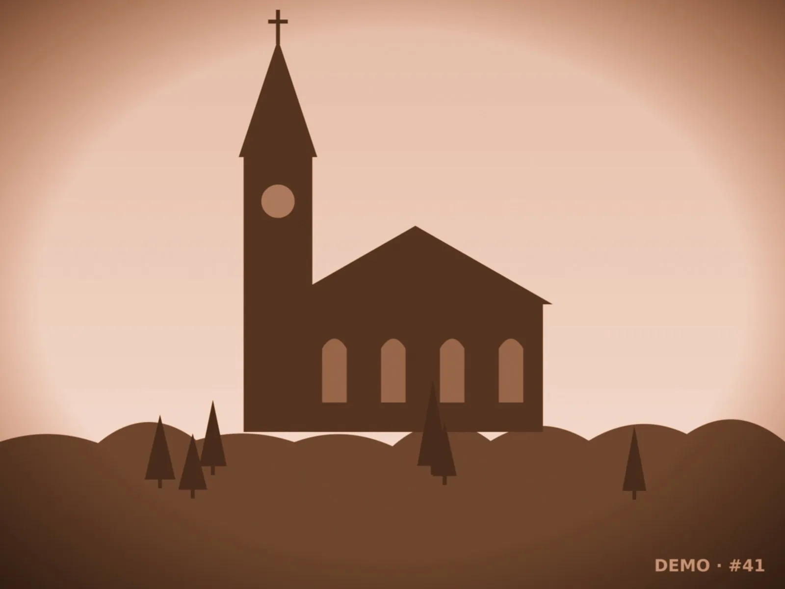 Computererzeugtes Platzhalterbild: Kirchturm im Sommer
