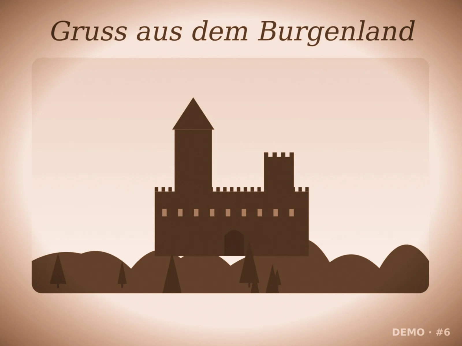 Computererzeugtes Platzhalterbild: Ansichtskarte mit Kirche